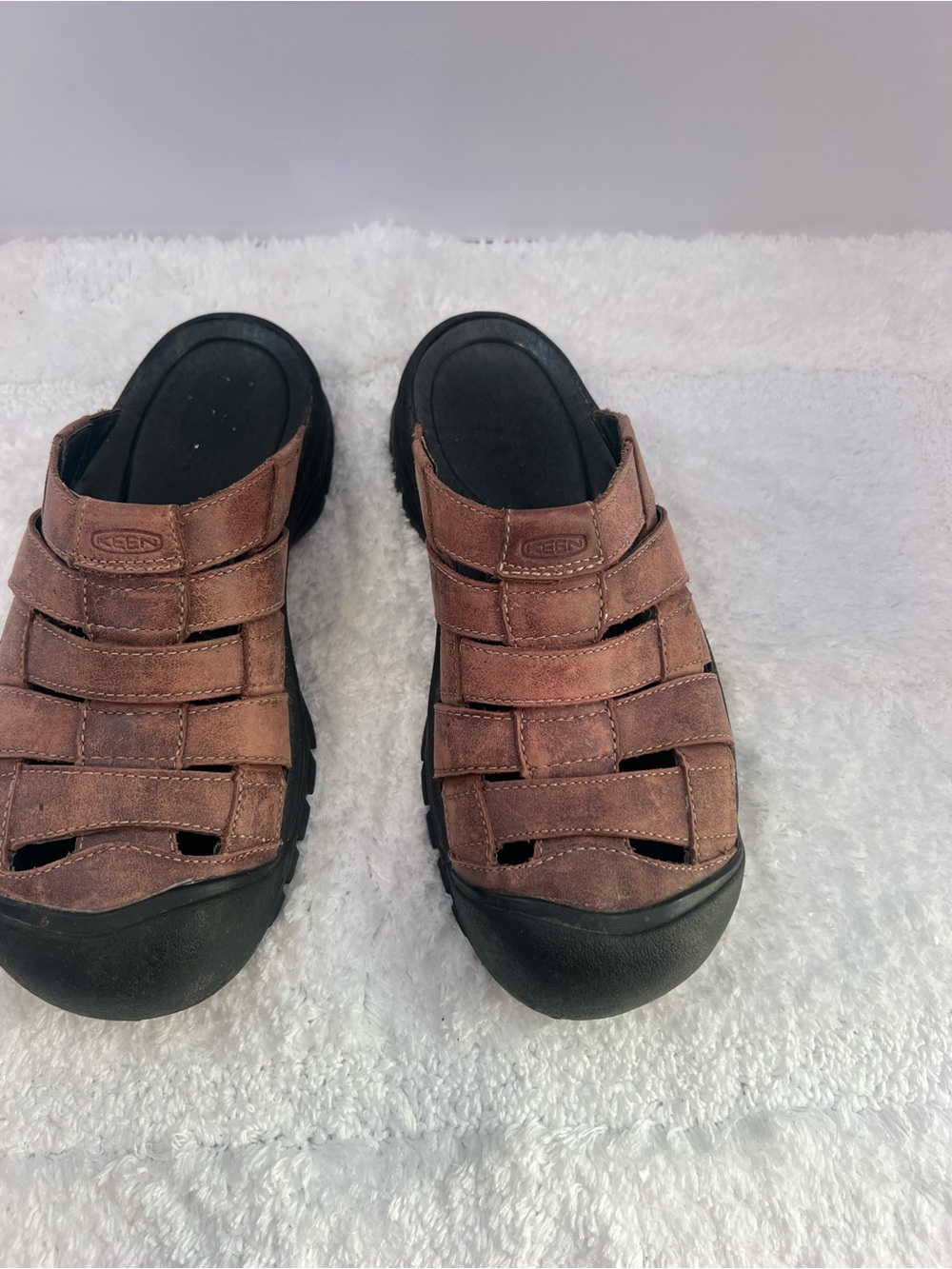 Keen Brown Woven Fisherman-Style Kids Sandals